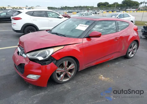 2016 Hyundai Veloster из США, поврежденный, VIN KMHTC6AD5GU298360